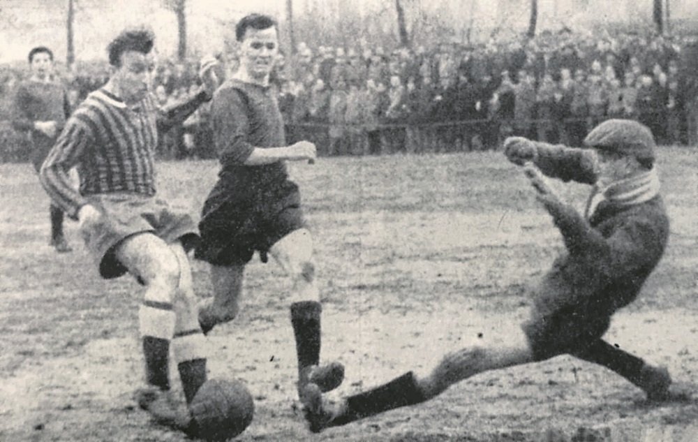 11. Februar 1961 · Torwart Hermann Dany gegen den 1. FC Saarbrücken