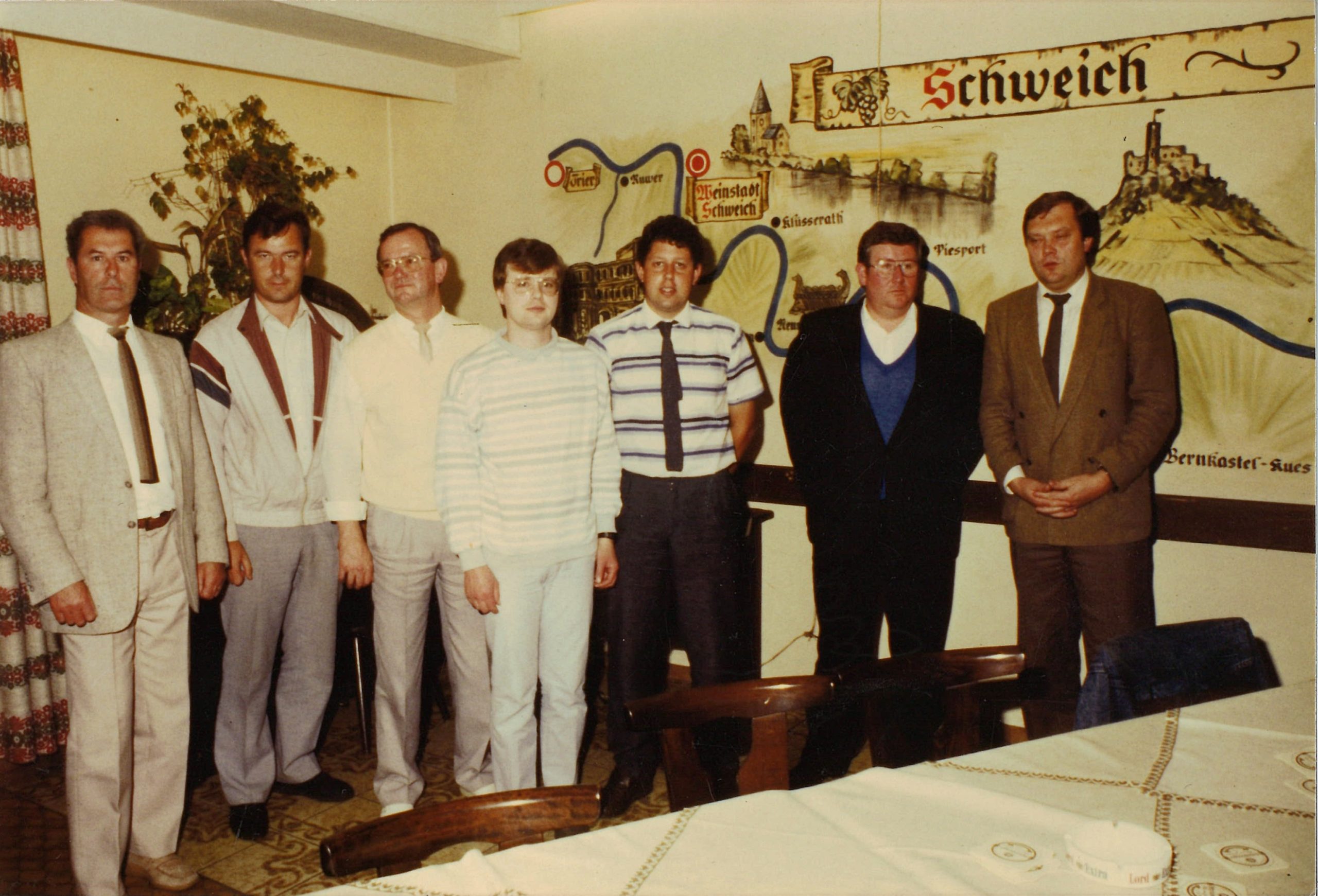Frühe achtziger Jahre · Mitglieder der Vereinsführung