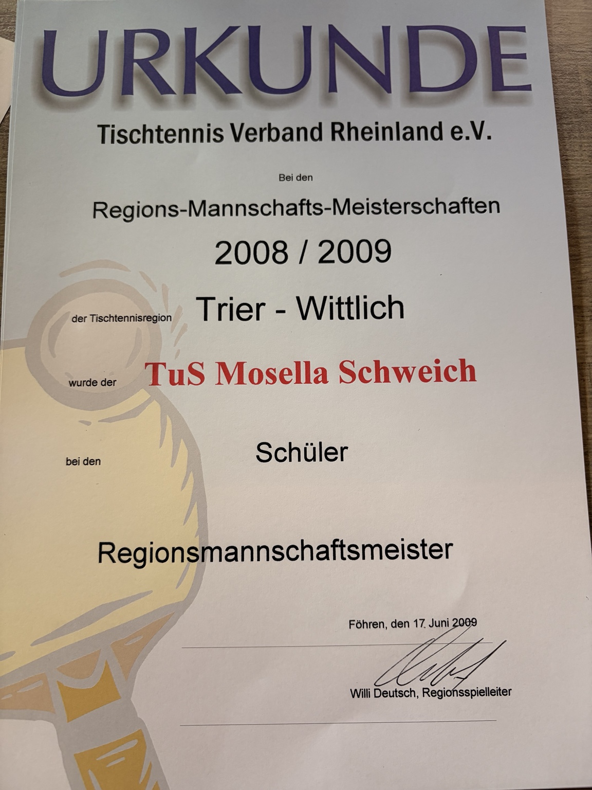 Regionsmeisterschaft der Schüler 2009.