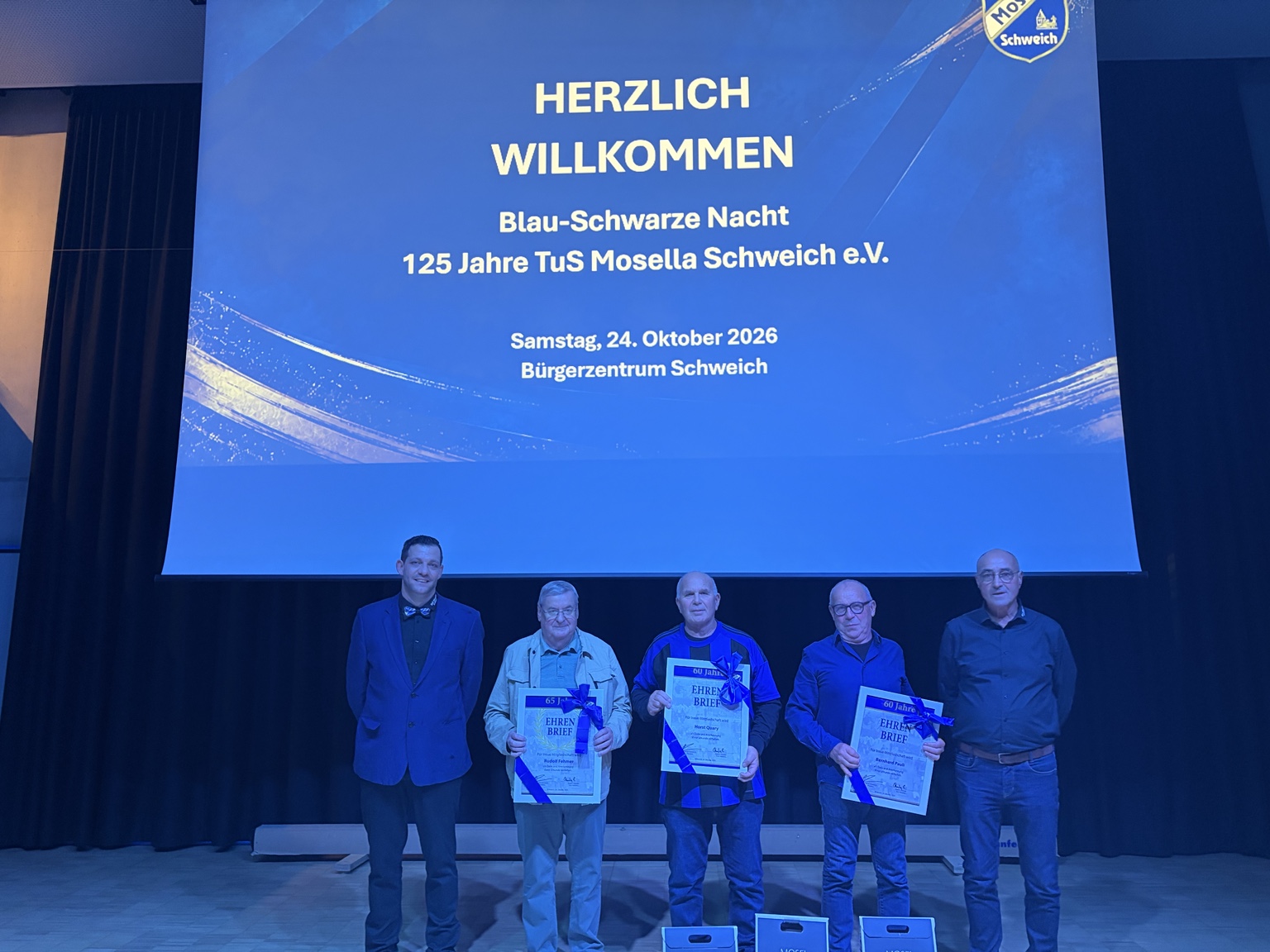 Vereinsehrungen für 60 und 65 Jahre Mitgliedschaft