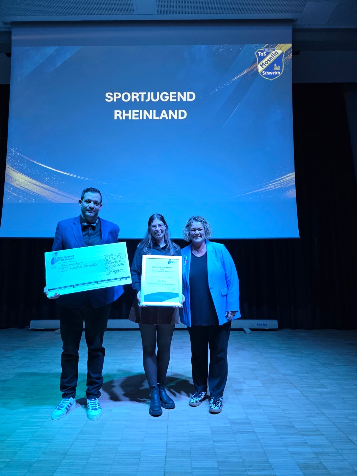 Ehrenamtsförderpreis der Sportjugend Rheinland für Alina Kiefer.