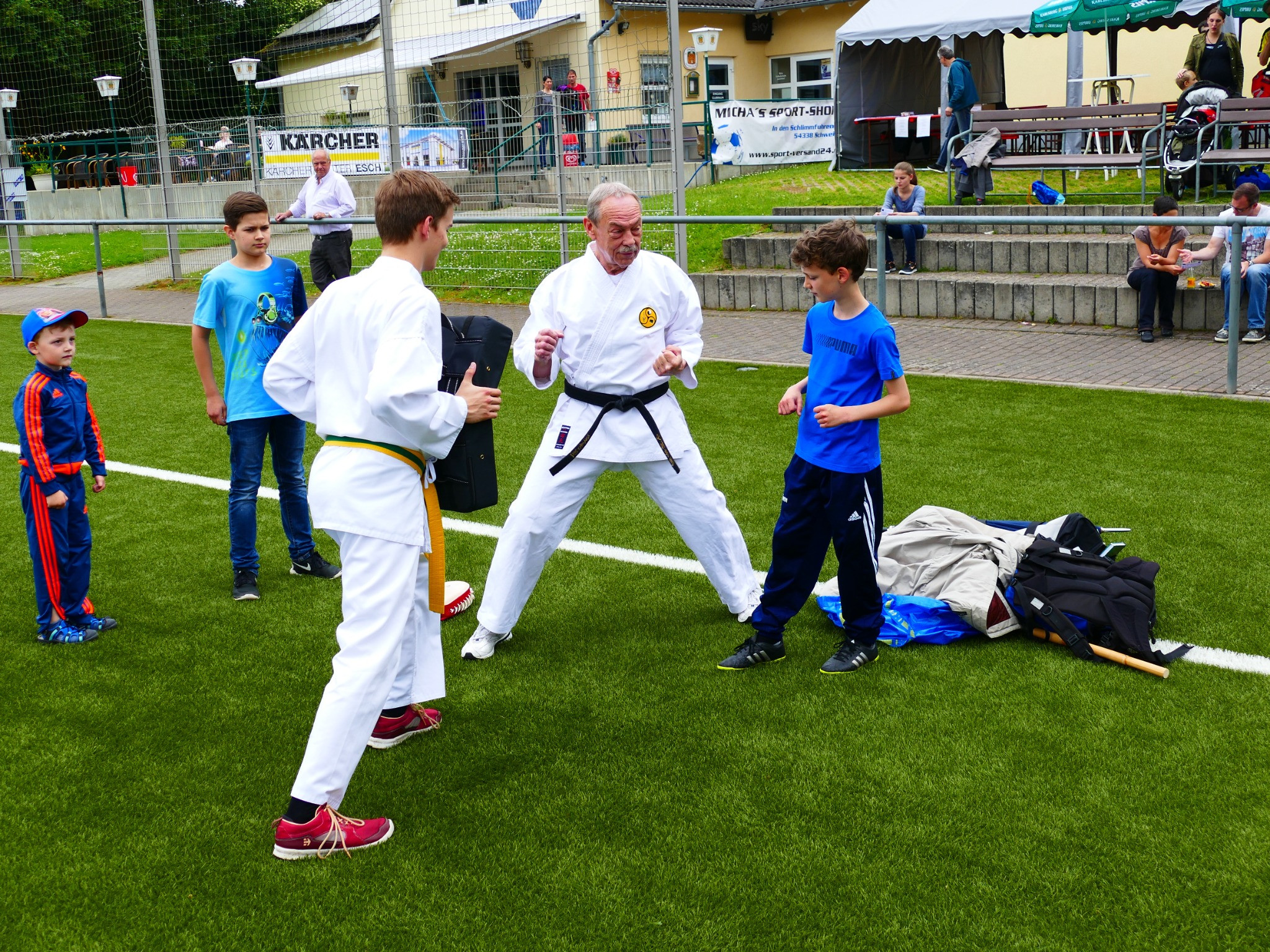 Karate bei der Mosella. Archivaufnahme aus der Jubiläumspräsentation.
